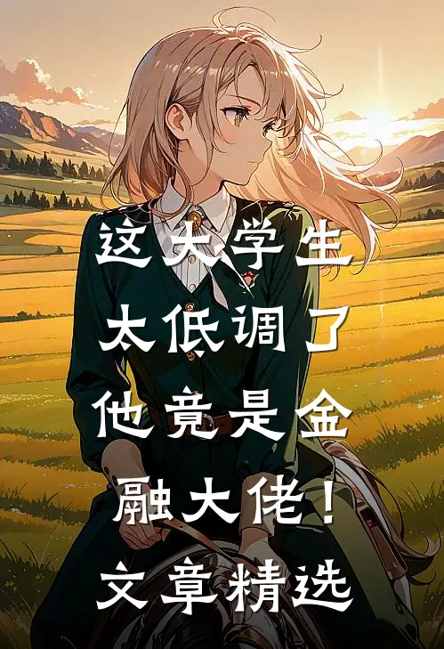 这大学生太低调了,他竟是金融大佬!文章精选段落