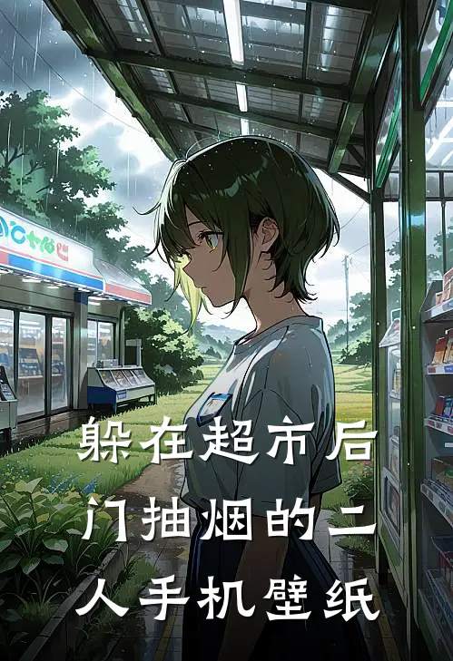 躲在超市后门抽烟的二人手机壁纸
