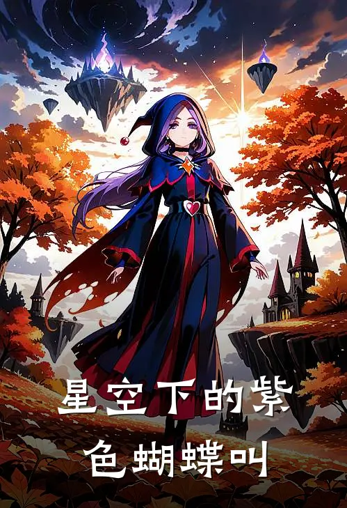 星空下的紫色蝴蝶叫